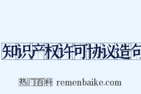 知识产权许可协议造句是什么意思的图片